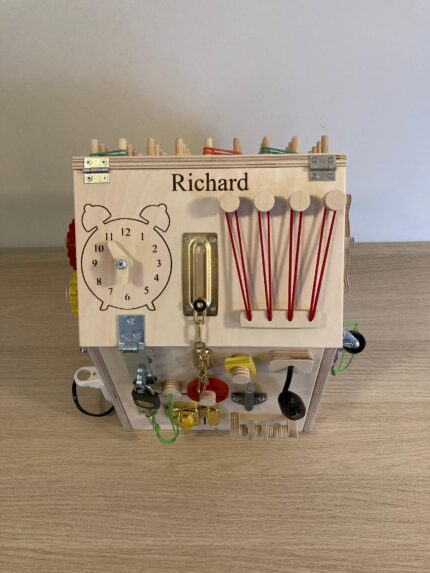 Personalized LED Montessori Busy Board - Sensory Activity Toy