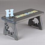 Personalized Kids Stool: Solid Wood Step Stool, Learning Toy - Image 2