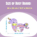 Wooden Busy Board for Kids - Educational Sensory Toy for Toddlers, Designed to Enhance Fine Motor Skills, Hand-Eye Coordination. - Image 3