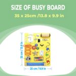 Busy Board for Babies - Sensory Learning Toy, Interactive Wooden Activity Board to Enhance Fine Motor Skills, Hand-Eye Coordination. - Image 2