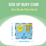 Busy Cube for Kids – Educational Toy with Buttons, Locks, Gears, and Puzzles for Motor Skill Development, Fine Motor Coordination. - Image 3