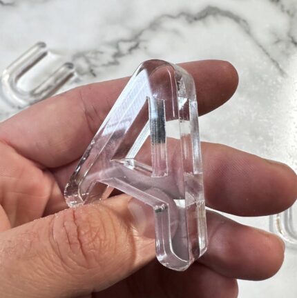 Clear Acrylic Alphabet Set: Homeschool Sensory Learning