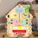 Personalized Name Puzzle & Custom Busy Board - Unique Baby Gift for Newborn Boys, 1st Birthday, Easter Toddler Activity Toy, Safe Non-Toxic - Image 2