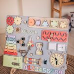Sensory Panel for Toddler, Busy Boards, Montessori Activity Board, Best Gift for Toddler, Personalized Toddler Gift, Baby Busy Board
