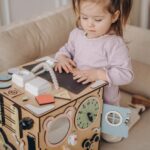 Wooden Learning Toy, Gift for Kids, Handmade Busyboard, 1 year old, Toddler Baby Busy Box Montessori Toy, Sensory Board Baby Activity Board