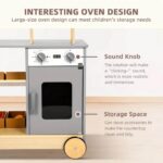 Wooden Pretend Play Grocery Store with Chalkboard & Oven - Image 4