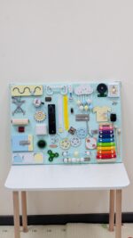 Handmade Wooden Sensory Fidget Board: Montessori Learning Toy - Image 4