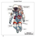 Astronaut Spacesuit Puzzle: Montessori STEM Learning with Nomenclature Cards - Image 3