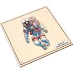 Astronaut Spacesuit Puzzle: Montessori STEM Learning with Nomenclature Cards