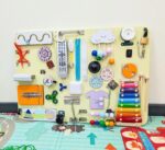 Handmade Wooden Sensory Fidget Board: Montessori Learning Toy - Image 6