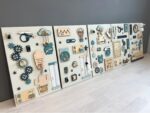 Wooden Montessori Wall Busy Board, Sensory Activity Panel for Toddlers, Playroom Learning Wall Toy - Image 4