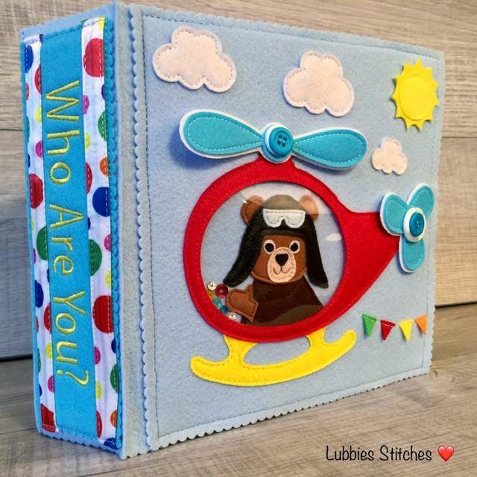 il_1588xN.6970790681_chnc.jpg Interactive Felt Quiet Book: Community Services Sensory Toy - Image 1