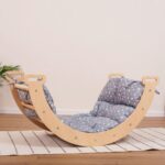 2in1 Set: Montessori Arch with Cotton Cushion, Baby Gift Climbing Arch Pillow, Arch Rocker, Climbing Arch Cushion - Image 5