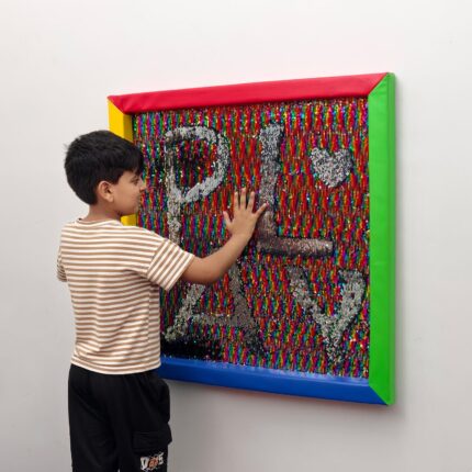 Sequin Sensory Wall Panel – 33" Reversible Rainbow Autism Decor