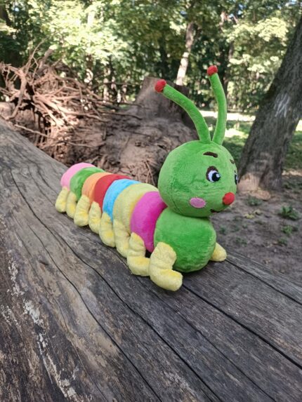 Educational plush toy caterpillar