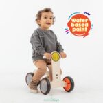 Wooden Toddler Balance Bike TriBike Adjustable Seat 25–28cm Comfortable Ride Laminated Wood Body Safe Baby Training Bike - Image 3