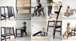 Convertible Learning Stool: Montessori Kitchen Step Stool & Kids Table CV 18 - Image 5
