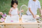 Outdoor Sensory Table and Water Table Combo with Faucet- Made In USA - Image 2
