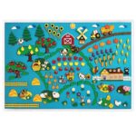 Felt Board Farm Stories & Quiet Book, Montessori Toy Set with 250+ Pieces, gift for daughter, early learning, Christmas present for a child