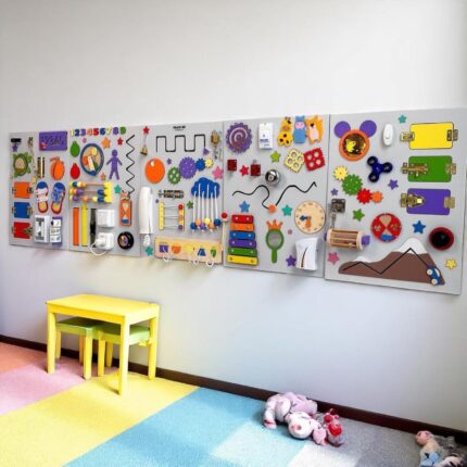 Big Montessori Busy Board, Large 18in1 Wall Activity Set for Toddlers, Montessori Learning Board,Great Gift for Boys and Girls,Sensory Board