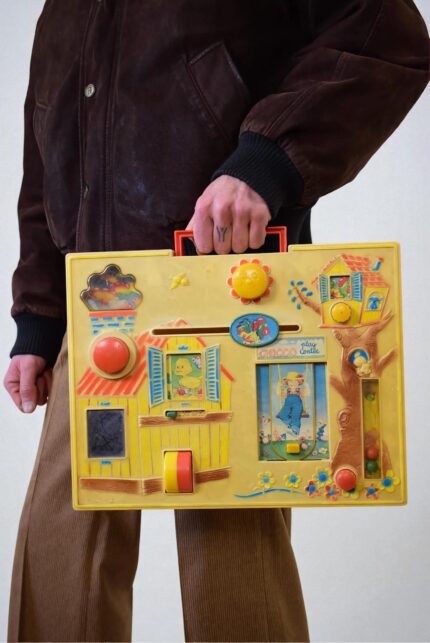 Vintage 1979 Chicco Play Center – Toddler's Sensory Activity Board - Fine Motor Skills Mechanical Toy