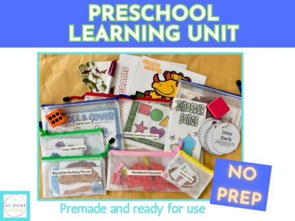 Dinosaur Preschool Learning Kit: Fine Motor Skills, Homeschool