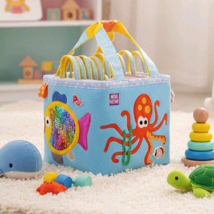 Montessori Travel Busy Box: Sensory Quiet Book, Ocean Theme