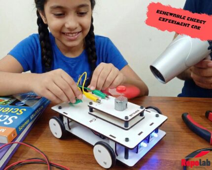 Renewable Energy Experiment Car: Solar, Wind, Battery & Hand Crank