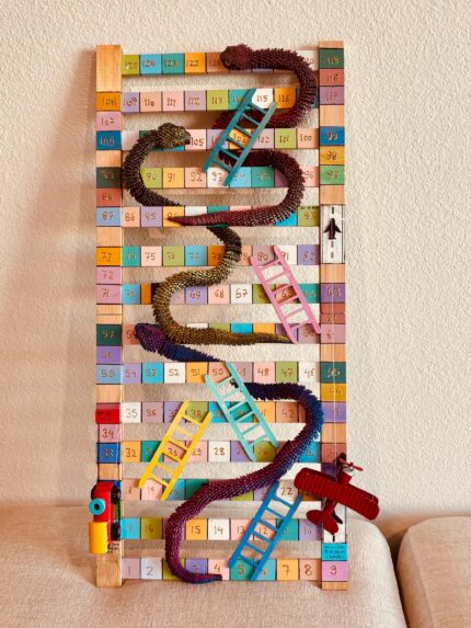 Interactive Snakes and Ladders Game with Trains & Planes