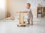 Montessorı Wooden Baby Walker - Golf Cart Push Toy