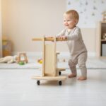 Montessorı Wooden Baby Walker - Golf Cart Push Toy
