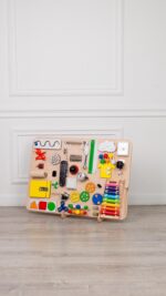 Handmade Wooden Sensory Fidget Board: Montessori Learning Toy - Image 3