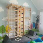 Swedish Ladder Wall Gym Set , 9-in-1 Indoor playground for Toddler - Image 6