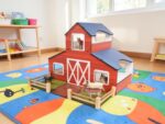 Wooden Farm Playset | Montessori Barn Toy with Animals, Educational Toddler Toy - Image 4