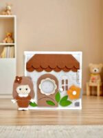 Dollhouse Quiet Book - Felt Activity Book for Kids - Preschool Learning Toys - Montessori Learning - Educational toy gift for kids - Image 5