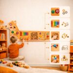 Fox Sensory Board Orange Wooden Montessori Activity Toy Kids - Image 2