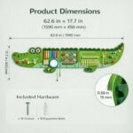 Learning Toy Crocodile Green Wooden Sensory Board for Toddlers - Image 4