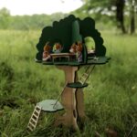 Montessori Oak Tree House – Handmade Waldorf Nature Toy for Kids