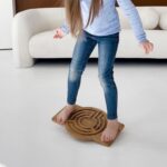 Personalized Oak Maze Balance Boards Kids