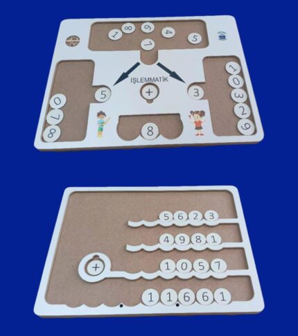 Montessori educational wooden math counting toy