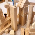 Wooden Building Blocks Set for Toddlers – 64-Piece STEM Learning Toy with Tray - Image 3