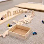 Wooden Building Blocks Set for Toddlers – 64-Piece STEM Learning Toy with Tray - Image 5