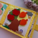 Personalized Quiet Book 6x6 inch, Montessori Toddler Activity Book, Felt Sensory Toy for 1-3 Year Old, Travel Busy Book, First Birthday Gift - Image 6