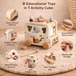 Wooden Montessori Busy Bus Activity Toy: Sensory Learning, Motor Skills Development - Image 5