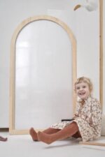 Magnetic Arch Whiteboard – Montessori Kids Wall Board, Dry Erase Playroom Board (66x116cm / 26x46") - Image 2