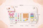Toddler Toy Cat White Wooden Montessori Sensory Activity Board - Image 3