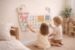 Toddler Toy Cat White Wooden Montessori Sensory Activity Board - Image 4