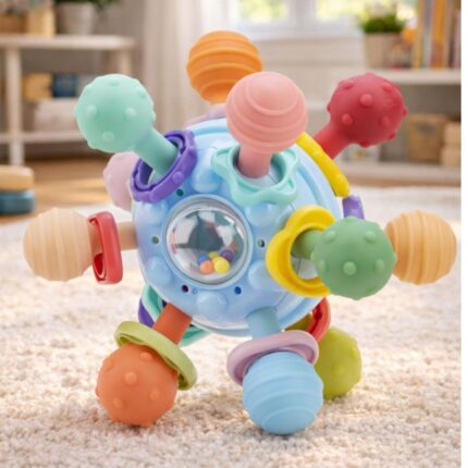 Montessori Baby Sensory Toy | Baby Teething Toy 0-12 Months | Infant Developmental Toy | Newborn Learning Toy | Baby Shower Gift