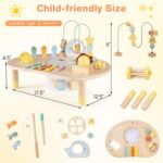 7-in-1 Wooden Activity Table: Montessori, Sensory Play, Toddler Learning Toy - Image 3