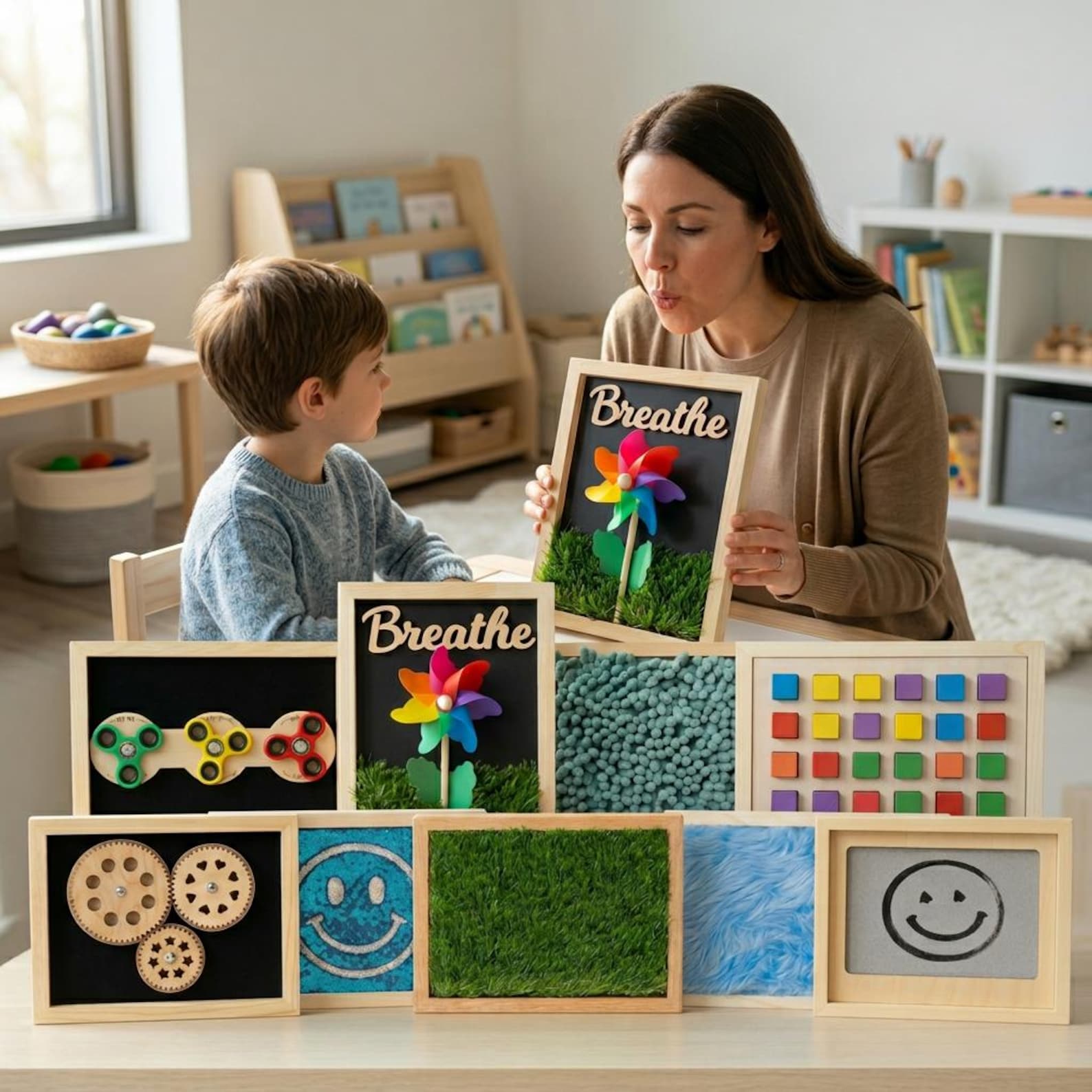 il_1588xN.7840332285_mnfz.jpg Mini Sensory Board Set of 9 | Autism, ADHD, Fine Motor Skills - Image 1
